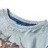 T-shirt Manga Comprida P/ Criança C/ Estampa de Lobo Azul-claro 116