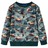 Sweatshirt para Criança C/ Estampa de Bisonte e águia Verde-escuro 128