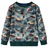 Sweatshirt para Criança C/ Estampa de Bisonte e águia Verde-escuro 140