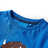 T-shirt Manga Comprida P/ Criança Estampa Bisonte Azul-cobalto 104