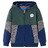 Sweatshirt para Criança com Capuz e Fecho Verde-escuro 116
