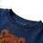 T-shirt Manga Comprida P/ Criança C/ Estampa de Urso Azul-marinho 104