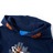 Sweatshirt Infantil C/ Capuz e Estampa de Urso/skate Azul-marinho 140