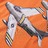 T-shirt Manga Comprida P/ Criança Estampa de Avião Laranja-escuro 128