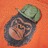 Sweatshirt para Criança C/ Estampa de Gorila Laranja-escuro 116