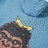 Sweatshirt para Criança C/ Estampa de Gorila Azul-médio 140