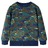 Sweatshirt P/ Criança C/ Estampa de Placas Caqui-escuro Mesclado 104