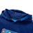Sweatshirt para Criança com Capuz e Estampa de Consola Azul-escuro 104