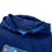 Sweatshirt para Criança com Capuz e Estampa de Consola Azul-escuro 128