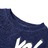 Sweatshirt para Criança com Design de Retalhos Azul-marinho Escuro 104