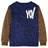 Sweatshirt para Criança com Design de Retalhos Azul-marinho Escuro 116