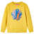 Sweatshirt para Criança com Pavão de Lantejoulas Ocre-escuro 140