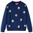 Sweatshirt para Criança com Estampa de Flores Azul-marinho 92