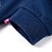 Sweatshirt para Criança com Estampa de Flores Azul-marinho 140