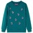 Sweatshirt para Criança com Estampa de Brilhantes Verde-escuro 92