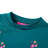 Sweatshirt para Criança com Estampa de Brilhantes Verde-escuro 104