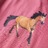 T-shirt Manga Comprida P/ Criança Estampa de Cavalo Rosa-velho 116