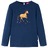 T-shirt Manga Comprida P/ Criança C/ Estampa Cavalo Azul-marinho 104