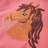 Sweatshirt para Criança C/ Capuz e Design de Cavalo Rosa-velho 116