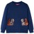 Sweatshirt para Criança com Esquilos de Lantejoulas Azul-marinho 92