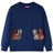 Sweatshirt para Criança com Esquilos de Lantejoulas Azul-marinho 128
