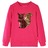 Sweatshirt para Criança com Esquilo de Lantejoulas Rosa-choque 92