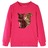 Sweatshirt para Criança com Esquilo de Lantejoulas Rosa-choque 128