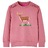 Sweatshirt para Criança Estampa de Veado Cor Framboesa 92