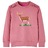Sweatshirt para Criança Estampa de Veado Cor Framboesa 116