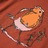 T-shirt Manga Comprida P/ Criança Estampa de Pássaro Cor Conhaque 128