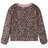 Sweatshirt de Criança com Estampa de Leopardo Rosa-médio 140