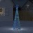 árvore de Natal Luminosa em Cone 275 Luzes LED 180 cm Azul