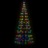 Iluminação árvore Natal em Mastro 200 Luzes LED 180 cm Colorido