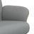 Cadeira Reclinável com Apoio de Pés Tecido Cinzento-claro