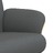 Cadeira Reclinável com Apoio de Pés Tecido Cinzento-escuro