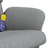 Cadeira de Massagens Reclinável C/ Apoio Pés Tecido Cinza-claro
