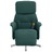 Cadeira Massagens Reclinável C/ Apoio Pés Tecido Verde-escuro