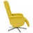 Cadeira de Massagens Reclinável C/ Apoio de Pés Tecido Amarelo