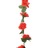 Grinaldas de Flores Artificiais 6 pcs 250 cm Vermelho