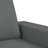 Sofá de 3 Lugares com Apoio de Pés 180 cm Tecido Cinza-escuro