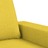 Conjunto de Sofás Tecido Amarelo-claro 3 pcs