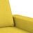 Conjunto de Sofás Tecido Amarelo-claro 2 pcs