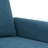 Conjunto de Sofás com Almofadões Veludo Azul 3 pcs