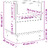 Mesa de Cabeceira 40x35x50 cm Derivados de Madeira Cinza Sonoma