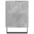 Mesa de Cabeceira 40x35x50cm Derivados Madeira Cinzento Cimento