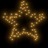 Decoração Estrela de Natal C/ Luz e Estacas 80 Luzes LED 60 cm