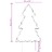 Decoração árvore de Natal C/ Luz e Estacas 80 Luzes LED 60 cm