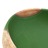 Lavatório de Bancada Oval 59x40x15 cm Cerâmica Verde e Castanho