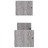 Prateleiras de Parede C/ Barras 2 pcs 60x16x14 cm Cinza Sonoma