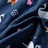 Vestido de Manga Comprida para Criança Estampa Cisne Azul-marinho 92